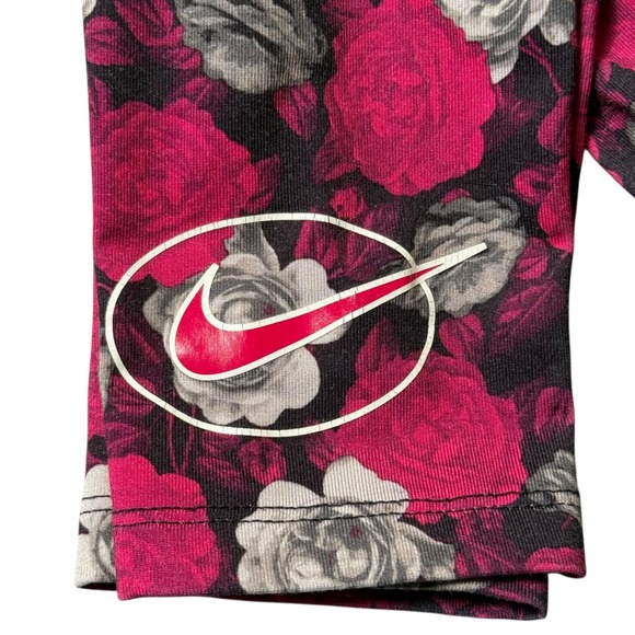 Nike Girls' Outfit Set Floral Logo T-Shirt & Leggings Pink Black Size 4T - Picture 8 of 12